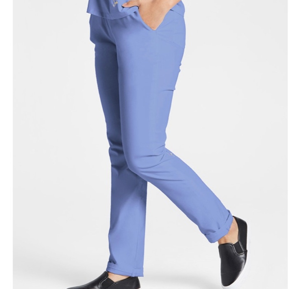 Jaanuu Ceil blue skinny scrub pants
